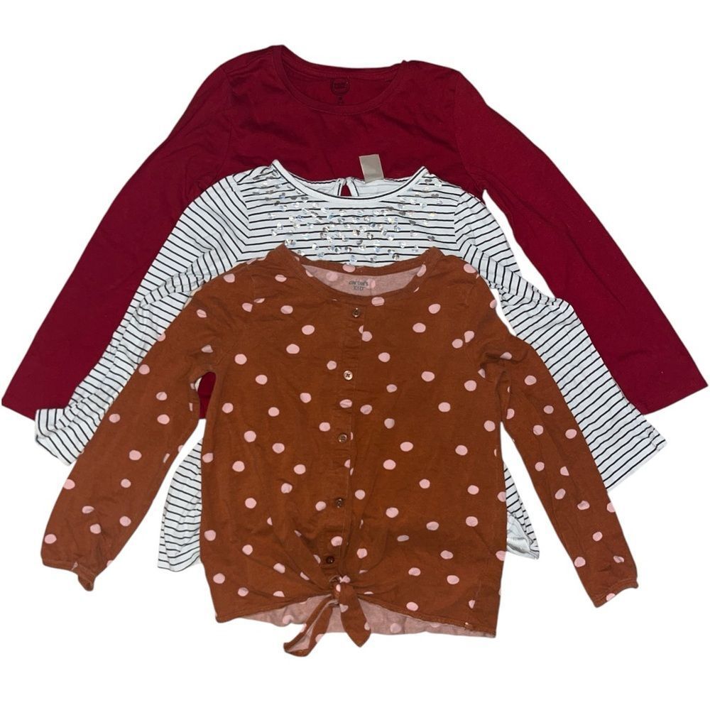 Bundle Of Girls Long Sleeve Tops